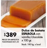 Esnaola - Dulce de batata