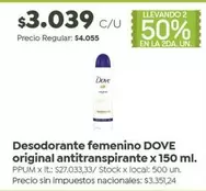 Dove - Original Antitranspirante
