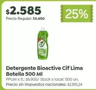 Cif - Bioactive  Lima Botella 500 MI