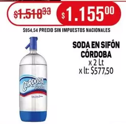 Córdoba - SODA EN SIFÓN
