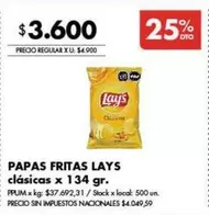 X$ - PAPAS FRITAS
