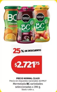 BC - Mermelada variedades seleccionadas
