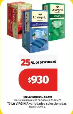 La Virginia - Té LA VIRGINIA variedades seleccionadas