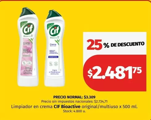 Cif - Bioactive original/multiuso