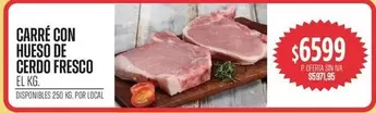 CARRÉ CON HUESO DE CERDO FRESCO