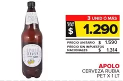 Apolo - Cerveza Rubia