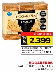 Hogareñas - Galletitas 7 Semillas
