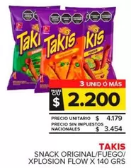Takis - Snack Original/Fuego/Xplosion Flow