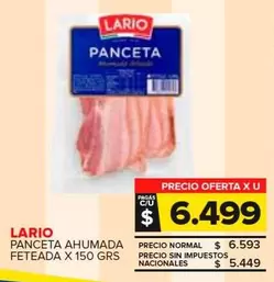 Lario - Panceta Ahumada Feteada