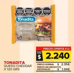 Tonadita - Queso Cheddar