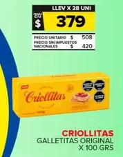 Criollitas - Galletitas Original