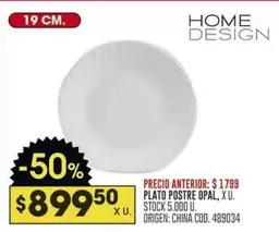 Origen - PLATO POSTRE OPAL