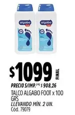 Algabo - TALCO FOOT x 100 GRS