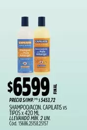Capilatis - SHAMPOO/ACON. vs TIPOS