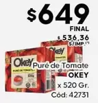 Okey - Puré de Tomate