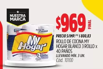 X$ - ROLLO DE COCINA