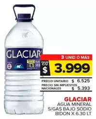 Glaciar - Agua Mineral S/Gas Bajo Sodio