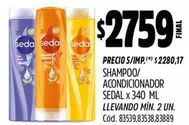 Sedal - SHAMPOO/ACONDICIONADOR