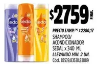 Sedal - SHAMPOO/ACONDICIONADOR