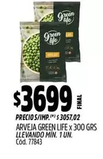 Green Life - ARVEJA  x 300 GRS