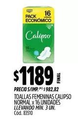 Calipso - TOALLAS FEMENINAS NORMAL