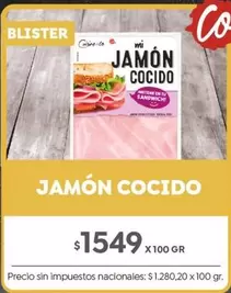 X$ - JAMÓN COCIDO