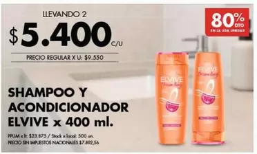 Elvive - SHAMPOO Y ACONDICIONADOR
