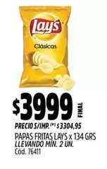 X$ - PAPAS FRITAS x 134 GRS