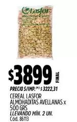 Lasfor - CEREAL ALMOHADITAS AVELLANAS