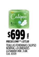 Calipso - TOALLAS FEMENINAS NORMAL