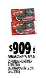 Mortimer - ESPONJA ABRASIVA