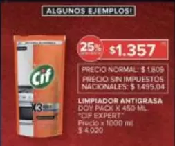 Cif - LIMPIADOR ANTIGRASA