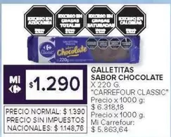 X$ - GALLETITAS SABOR CHOCOLATE