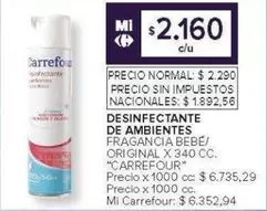 Carrefour - DESINFECTANTE DE AMBIENTES