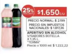 Terma - APERITIVO SIN ALCOHOL V/SABORES BOTELLA