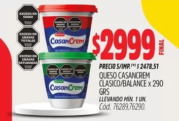 X$ - QUESO CASANCREM