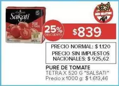 Salsati - PURE DE TOMATE