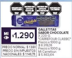 X$ - GALLETITAS SABOR CHOCOLATE