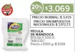 X$ - FECULA DE MANDIOCA