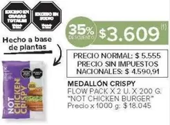 X$ - MEDALLÓN CRISPY