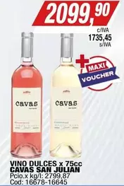 Cavas San Julian - VINO DULCES x 75cc