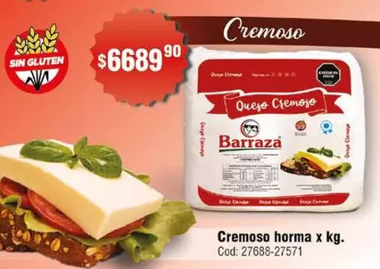 Barraza - Cremoso horma x kg