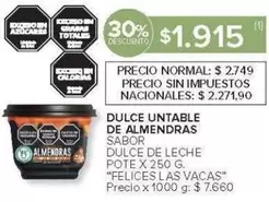 X$ - DULCE UNTABLE DE ALMENDRAS