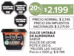 X$ - DULCE UNTABLE DE ALMENDRAS