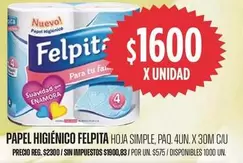 Felpita - PAPEL HIGIÉNICO