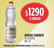 Caminito - VINAGRE CAMINITO DE ALCOHOL