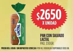 Lactal - PAN CON SALVADO