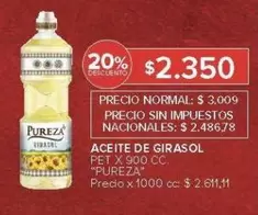 Pureza - ACEITE DE GIRASOL