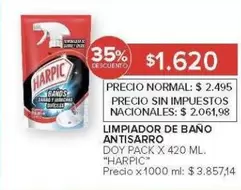 Harpic - LIMPIADOR DE BAÑO ANTISARRO