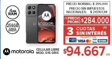 Motorola - G15 GRIS